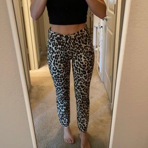 PAIGE Cheetah Jeans - Worn Once